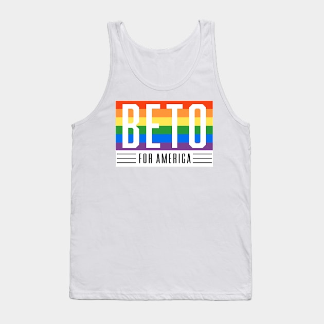 LGBTQ Beto O'Rourke For Texas 2024 | Beto For America | Beto Orourke 2022 Texas Governor | LGBT Gay Pride T-Shirt Tank Top by BlueWaveTshirts